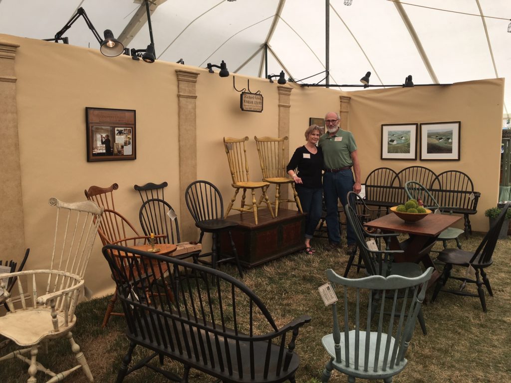 "Zoar 2016 -- Gay and Richard Grell showcased their Windsors at the 43rd Annual Harvest Festival & Antique Show in Zoar, Ohio"