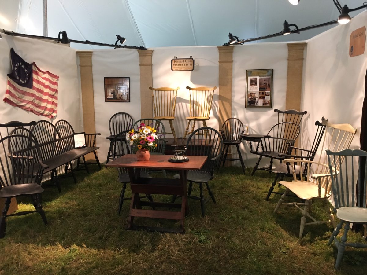 Richard Grell Windsor Chairs at the Zoar Ohio Harvest Festival and